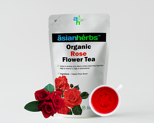 Rose Petals Organic Herbal Tea | Loose | Floral | Elegant | Caffeine free